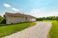 This home features a large two car garage.