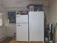 Upright freezer conveys with home.