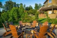 You'll never want to leave this firepit when the evenings have a chill in the air.
