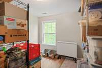 Bedroom used for storage
