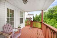 Back covered porch