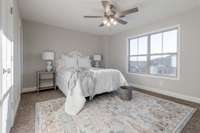 Primary bedroom is located upstairs.