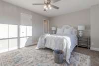 Primary bedroom includes full bath.