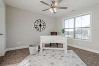 Bedroom on the main level can also make a great office area!