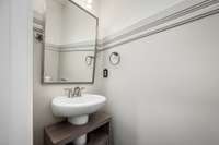 Half bath on first floor
