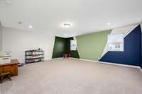Spacious bonus room.