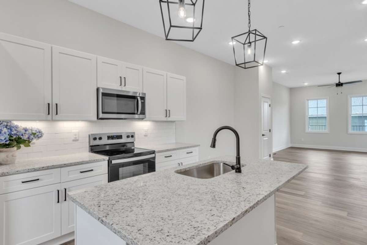 This floor is dedicated to entertaining & family time. It includes the spacious, well planned kitchen which flows into a dedicated dining area and then open living space all accepted by 10 ft high ceilings & recessed lighting.