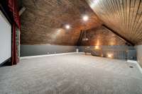 Pre-wired for wet bar if you would like to entertain and make the most out of this large space. This room is not over any living areas and makes the ideal environment for the ultimate movie experience!