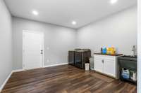 This may be the largest laundry room in the history of EVER