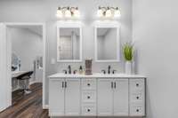 Double vanity offered ...