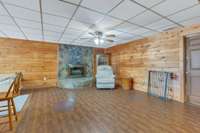 Basement living room.