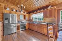 Kitchen on main level.