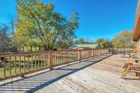 Expansive back deck.