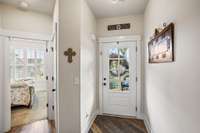 Foyer w/main level guest room and full bathroom