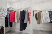 Massive walk in closet!