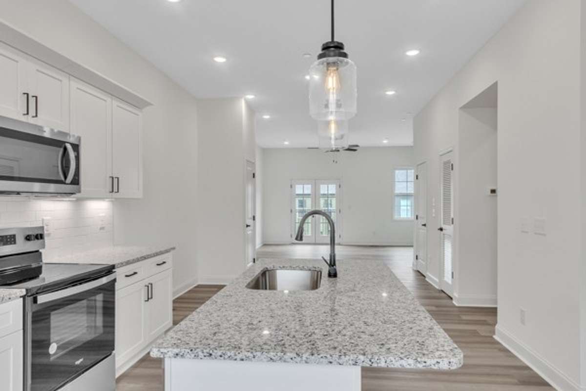 This floor is dedicated to entertaining & family time. It includes the spacious, well planned kitchen which flows into a dedicated dining area and then open living space all accepted by 10 ft high ceilings & recessed lighting.