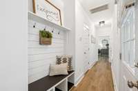 So charming.. Coming in from the garage is your fabulous DROP-ZONE...