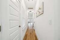 Looking back to the front door
