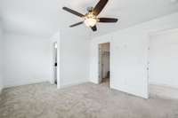 Nice Walk-In Closet & a perfect nook in the back of the room for a dresser or desk!