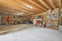Look at all this storage space in the detached shop!