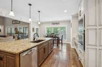 Built-in oven, range, and microwave!