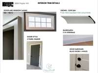 Photos attached illustrate potential selections. Final color schemes/materials may differ from the images show