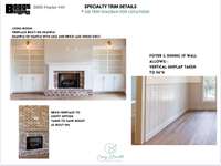 Photos attached illustrate potential selections. Final color schemes/materials may differ from the images show
