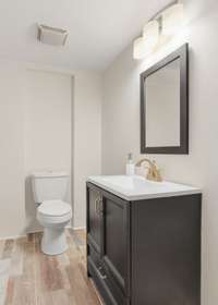 Full Bathroom with Shower/Tub combo- Basement