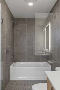 C3-D Primary Bathroom | Warm Finish Palette
