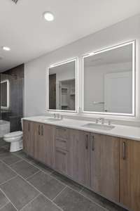 C3-D Primary Bathroom | Warm Finish Palette