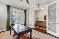 PRIVATE OFFICE WITH DOUBLE FRENCH DOORS