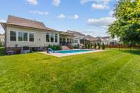 PRIVATE BACKYARD WITH HEATED AND COOL INGROUND POOL