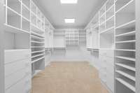 Primary closet