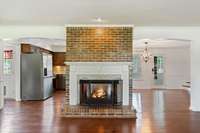 Functioning gas fire place