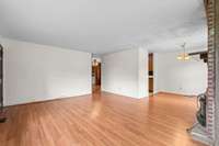 Living room open to dinning room