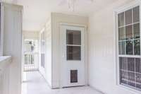 New Screened in Porch area