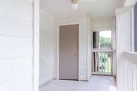 Utility Closet located in screened porch (Screen opens for safety)
