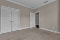 Double door closet in bedroom two.