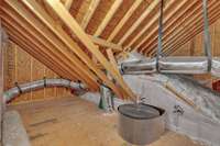 Storage space in attic