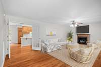 This photo is AI generated to show how inviting you can make the living room.