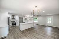 Kitchen with new cabinets, countertops, appliances, plumbing and electrical
