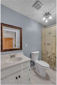 Full bath in lower level