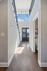 Light, airy, and welcoming—this entryway sets the tone for the rest of the home.