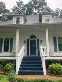 Freshly painted porch & front steps