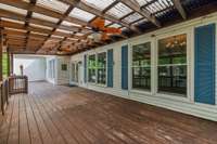 Look at these large windows that let in lots of natural light on the rear of the home
