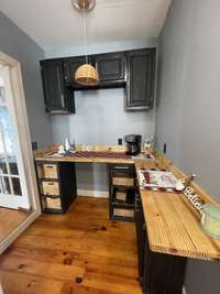 Newly refinished Coffee Bar located in the Kitchen