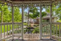 Imagine sitting in this Gazebo drinking your morning coffee overlooking this tranquil backyard!  Ahhhhhhh.....