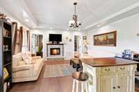 Hardwood floors throughout the home lend warmth and character.