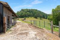 Auto waterers in each field, solar electric fence, and plenty of pasture for horses, cattle, or other livestock.