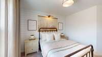 ***This photo was taken from the Grisham model home in Adams Preserve***  Bedroom #3 is designed to accommodate a queen-sized bed.